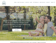 Tablet Screenshot of burleycosmeticdentistry.com